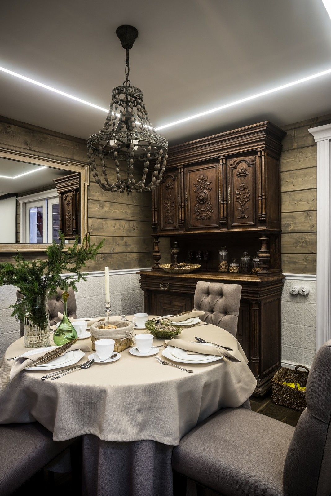 Дачная гостиная с лежанкой