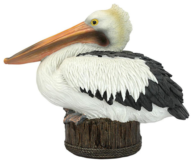 Dock Of The Bay Pelican Statue Beach Style Garden Statues And Yard