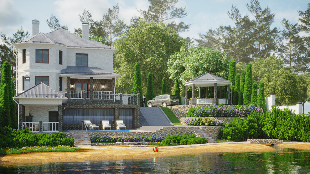 Визуализация коттеджа