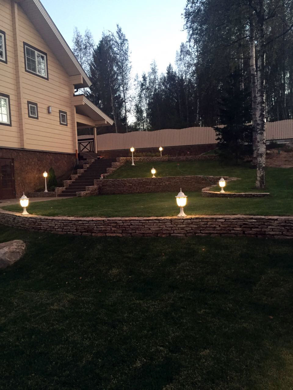 Дом из кирпича в Охтинском парке