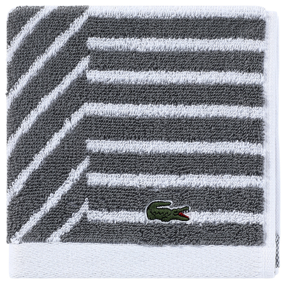 Lacoste Guethary Washcloth, 13" x 13" Contemporary Bath Towels by Sunham Home Fashions Houzz