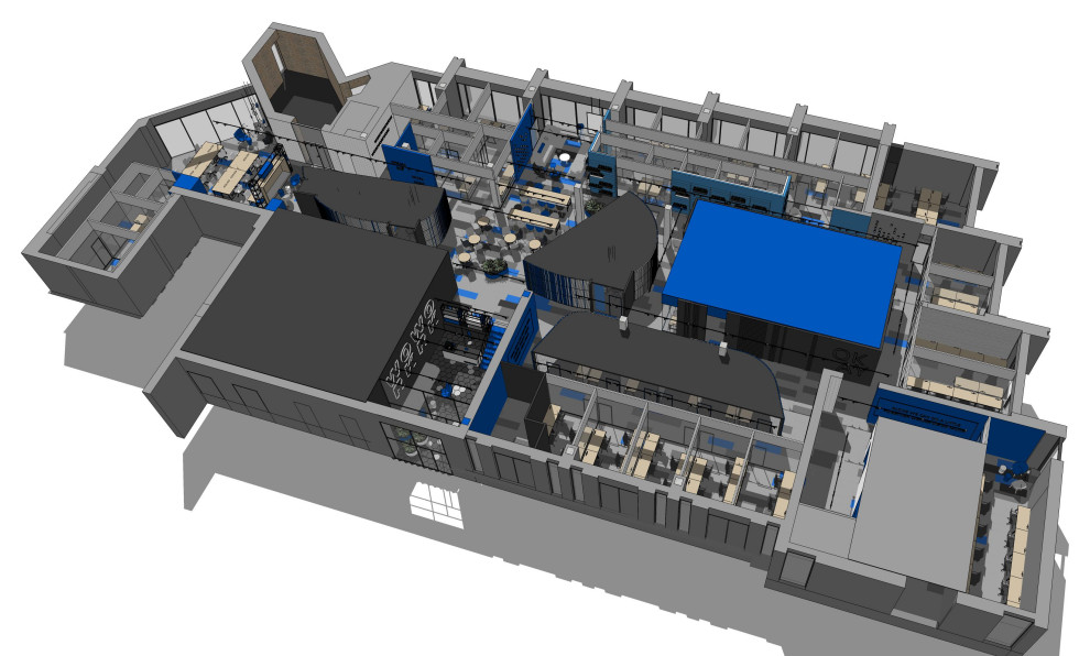 коворкинг в синем