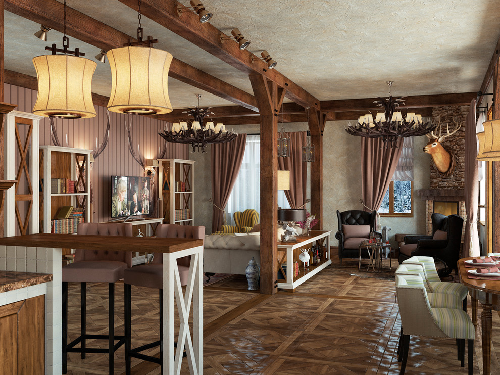 Дачный дом в стиле Шале́ (фр. chalet),