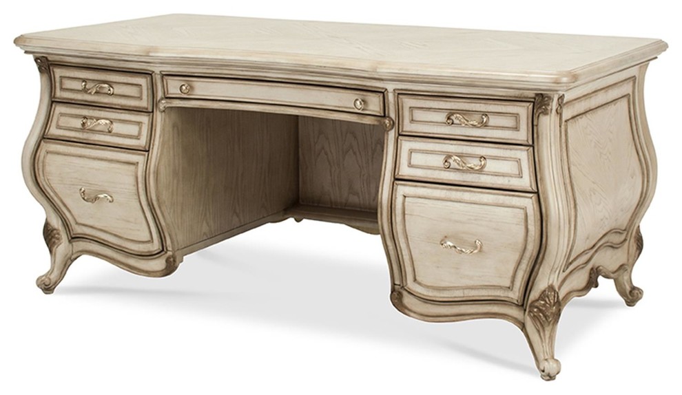 Emma Mason Signature Reach Royale Desk in Champagne Victorian Desks