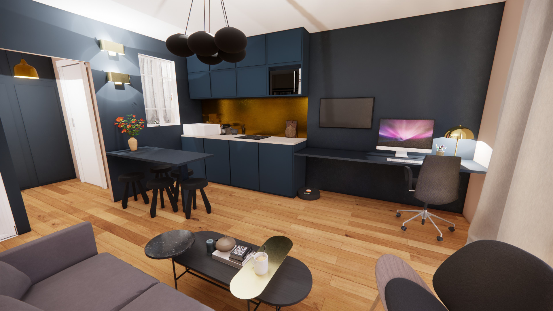 Rénovation totale d'un studio de 29m²