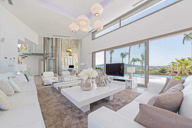 Villa Hermes modern-living-room