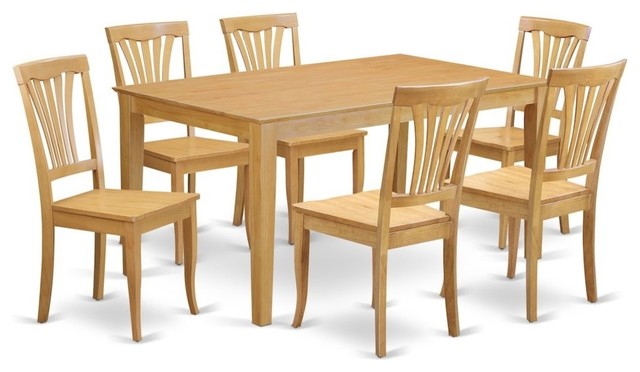 7-Piece Dining Room Set, Dining Table And 6 Dining Chairs