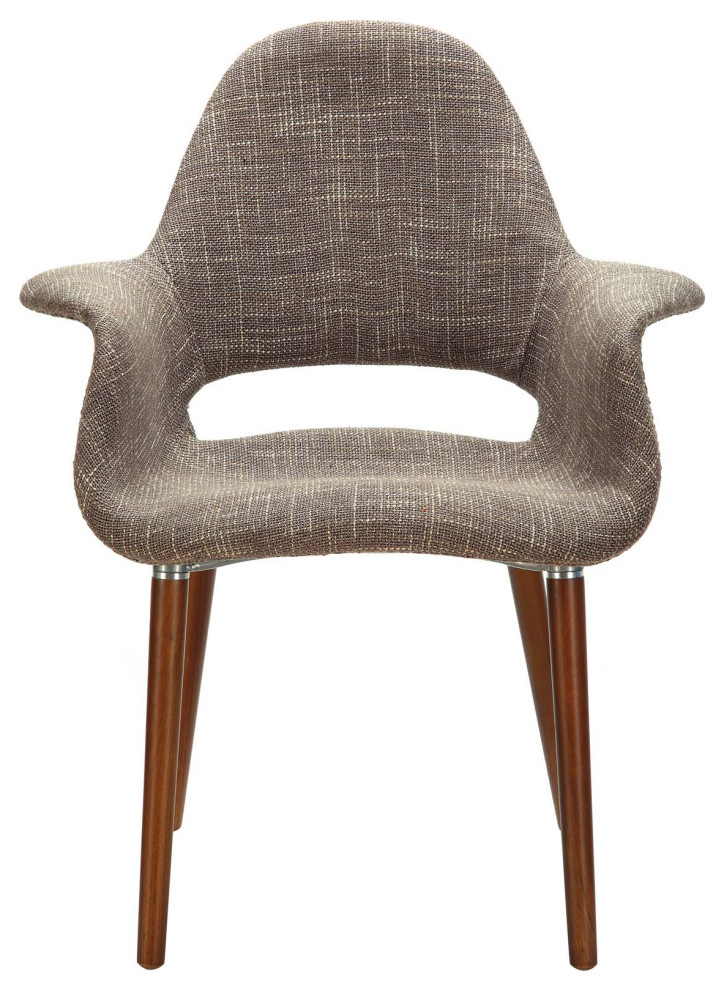 Aegis Dining Upholstered Fabric Armchair, Taupe