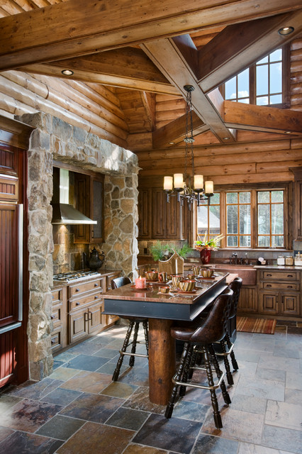 Westwind Shores rustic-kitchen