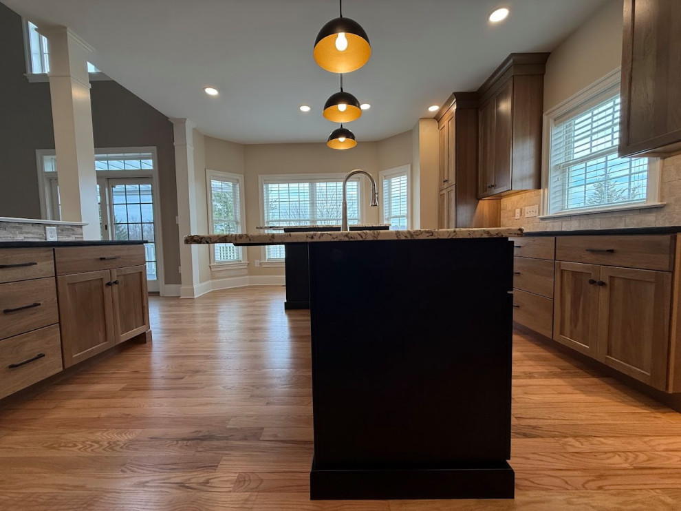 Transitional Hickory Kitchen Remodel
