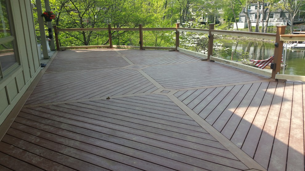 Inspiration for a backyard deck remodel in Indianapolis