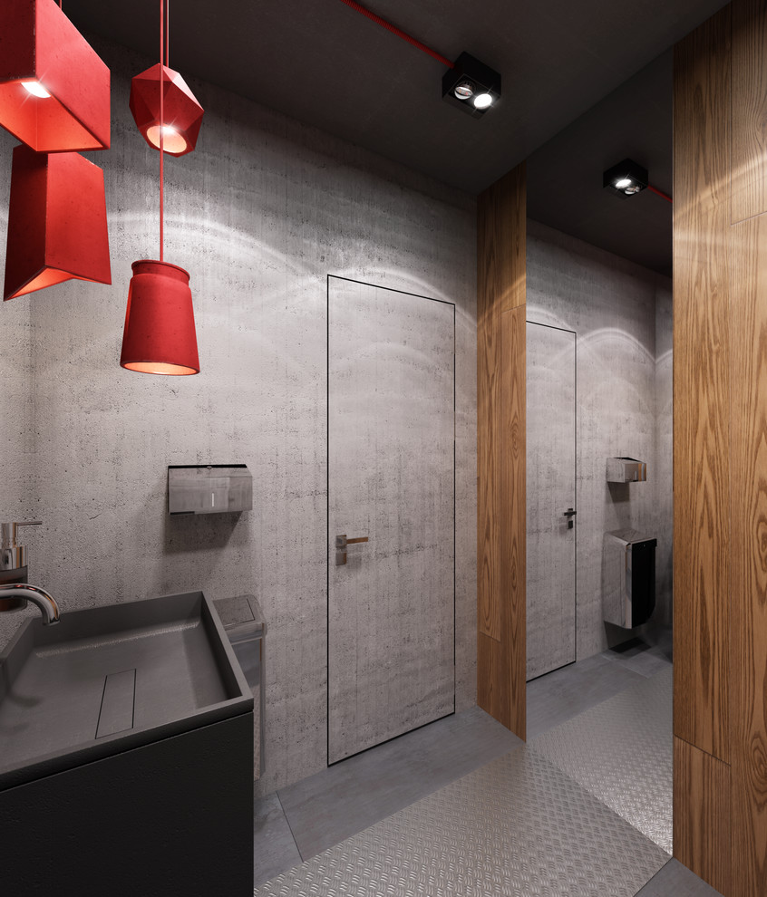 Рабочее пространство для московской компании в индустриальном стиле, 96 кв.м.