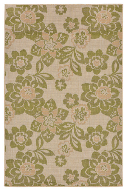 Liora Manne Terrace Garden Indoor/Outdoor Rug Green, 7'10
