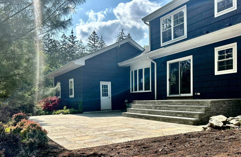 Retaining wall and patio