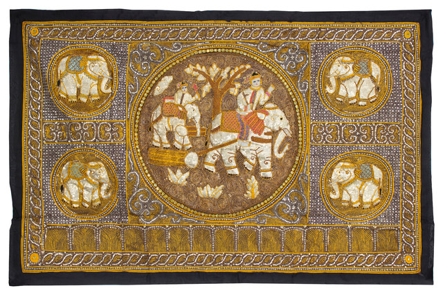 Large Tapestry Wall Hangings large burmese elephant tapestry wall hanging - asian - tapestries Large Tapestry Wall Hangings large burmese elephant tapestry wall hanging - asian - tapestries