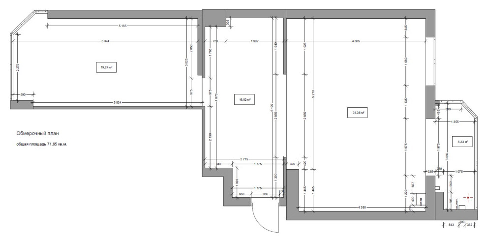 ЖК "Вересаево" 72 кв.м.