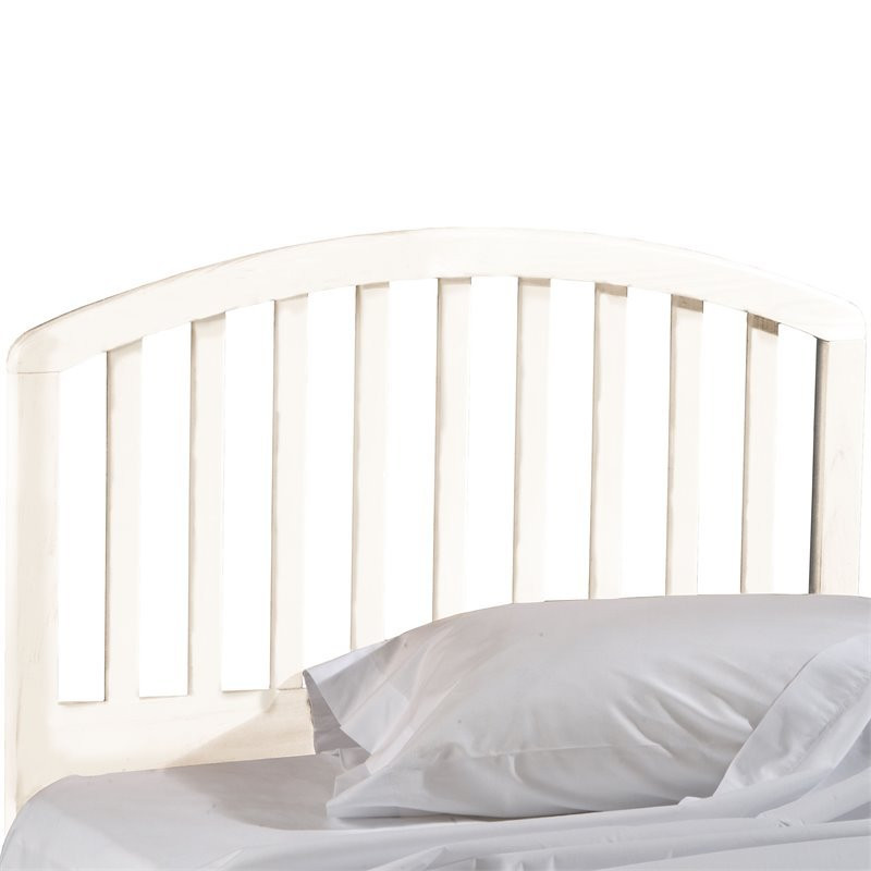 Hillsdale Carolina Full Queen Wooden Spindle Headboard in White, Full