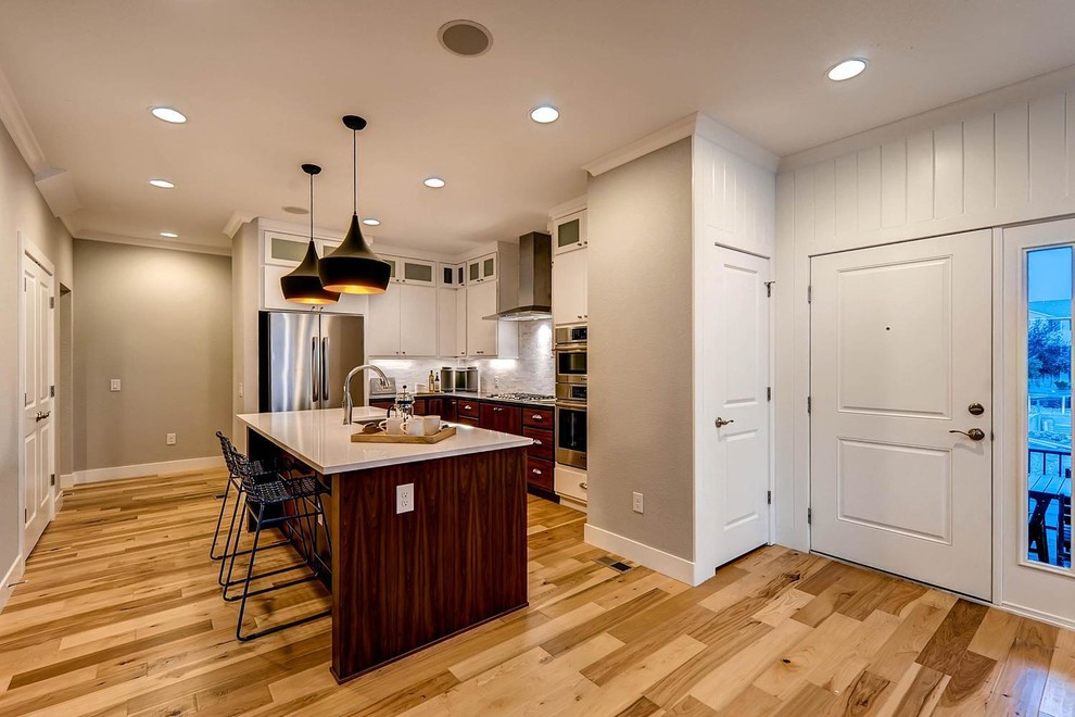 Inspiration for a transitional kitchen remodel in Denver