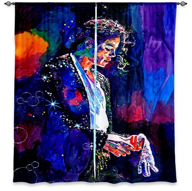 The Final Michael Jackson Window Curtains, 40"x52", Unlined