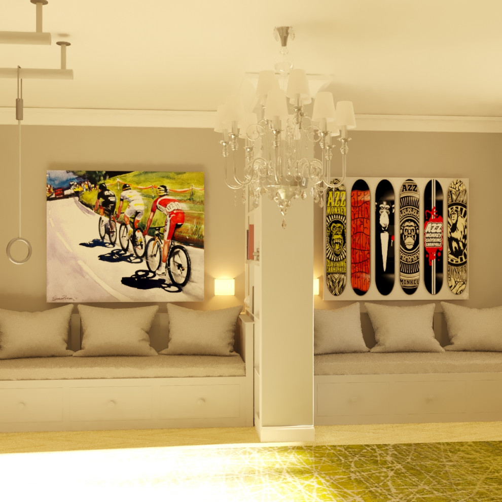 Детская для двух мальчиков в стиле неоклассика