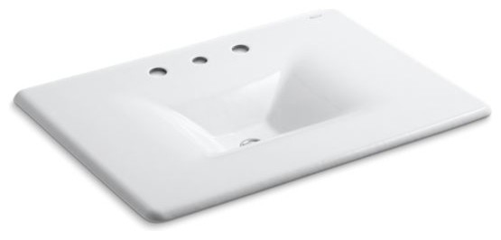 Kohler Iron Impressions Cast Iron 1 Piece Surface Integrated Lavatory 31 Contemporary Bathroom Sinks By The Stock Market