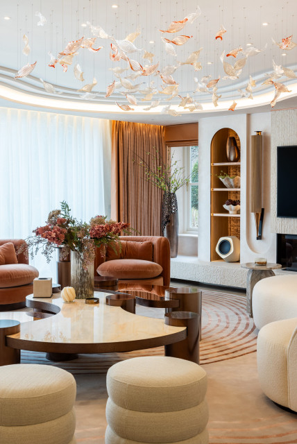 Burkes crescent contemporary-vardagsrum
