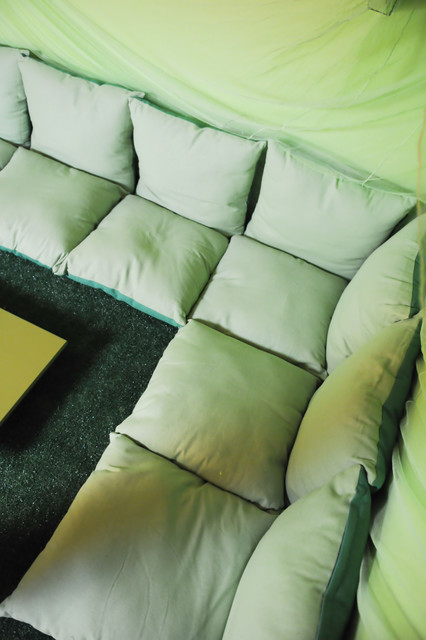 A Tiny Green Home eclectic-living-room