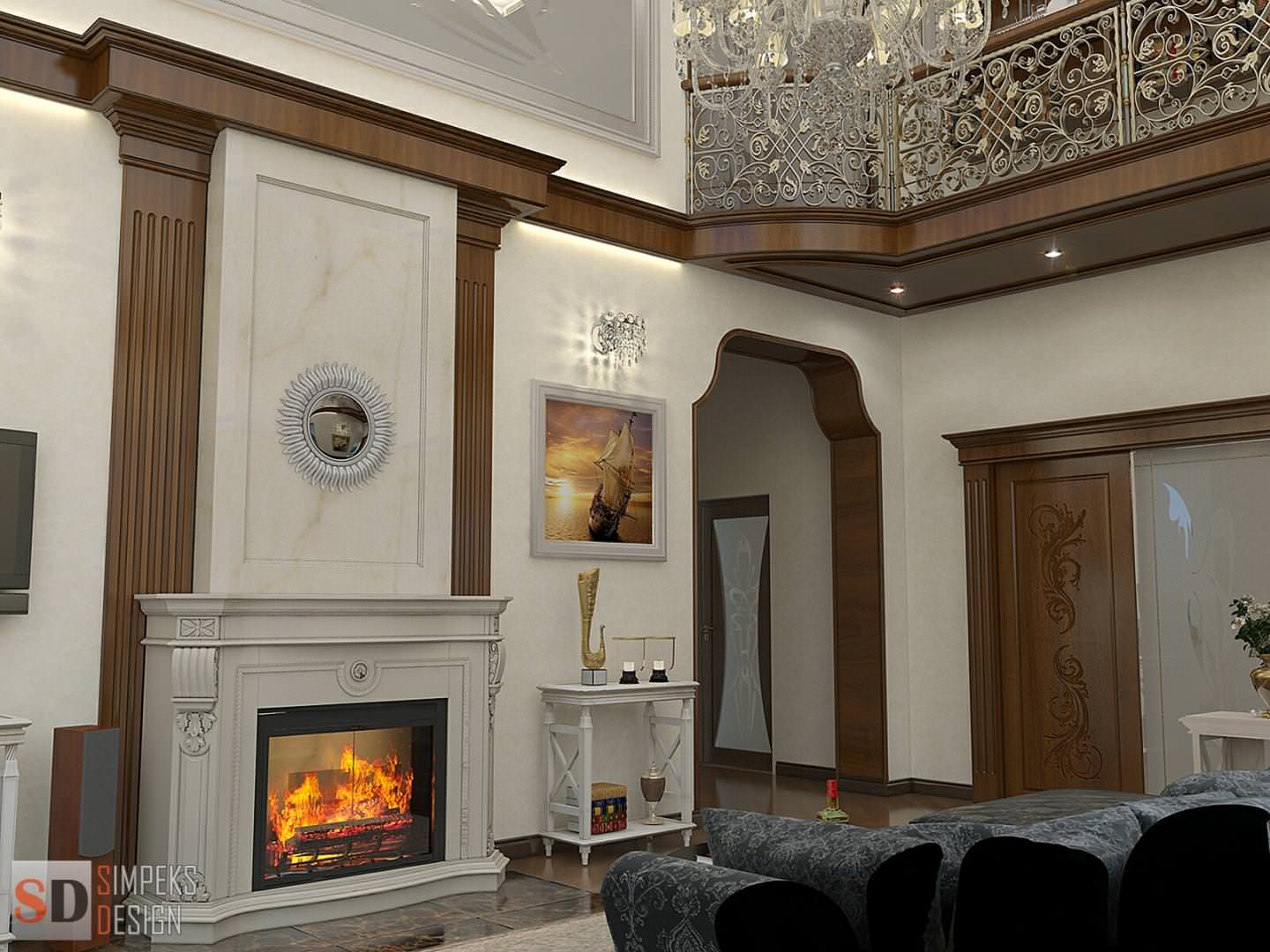 Neoclassical style in the country house