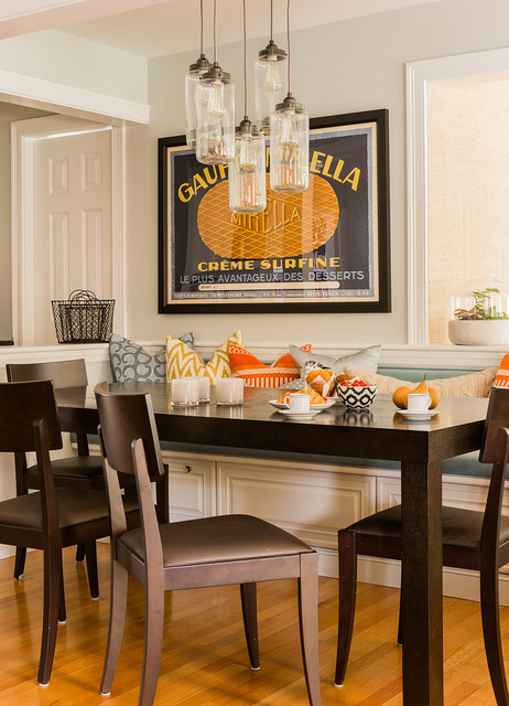 Transitional Dining Room nyklassisk-matplats