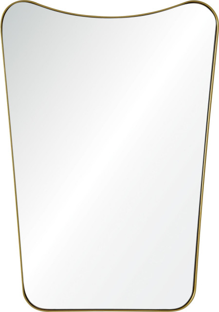 Ren Wil MT1697 Tufa 28" x 20" Organic Contemporary Wall Mirror - Gold