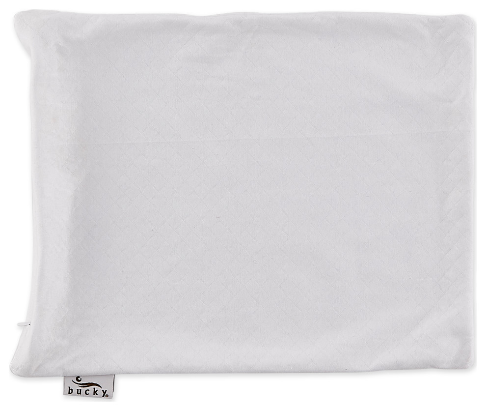 Bucky Bed Pillow Case, White Contemporary Bed Pillows by