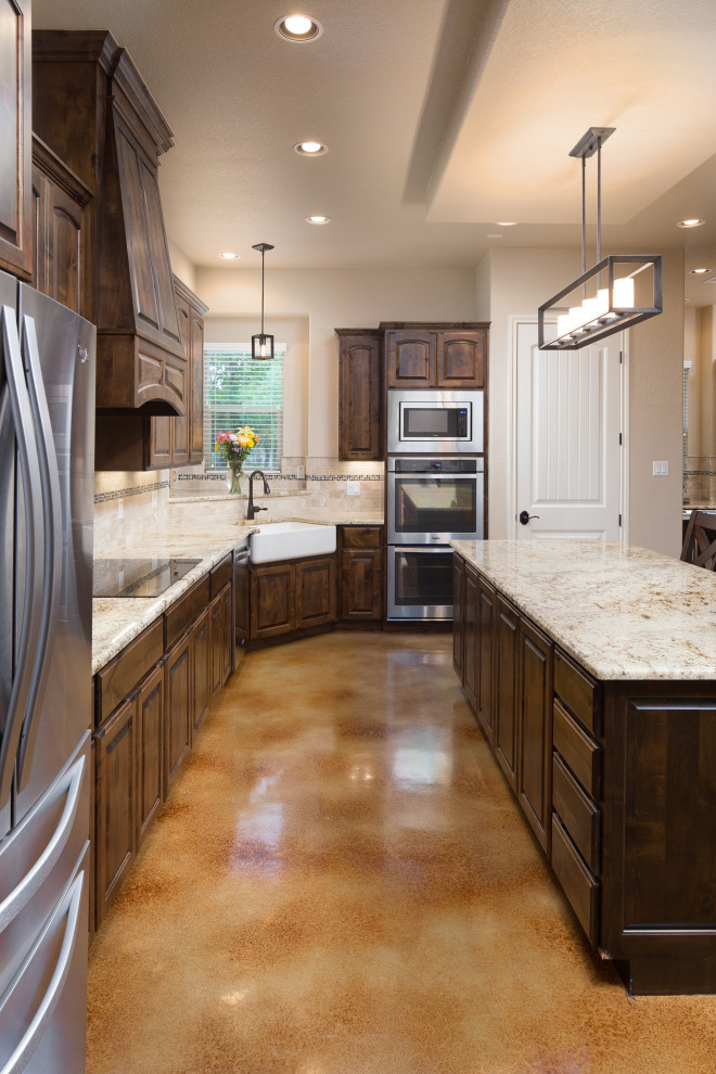 Kitchen - rustic kitchen idea in Austin
