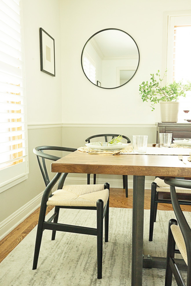 Transitional dining room photo in Milwaukee