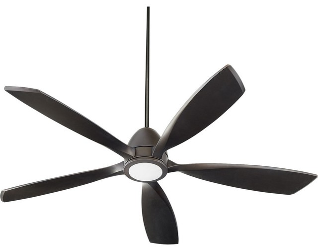Quorum Holt 56 5 Blade Led Indoor Ceiling Fan In Oiled Bronze