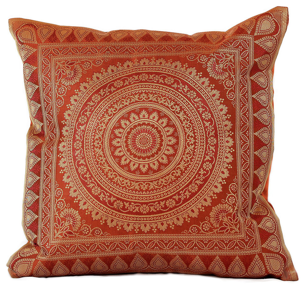 Exotic Oriental Pillow Cover, Set of 2 Mediterranean Decorative