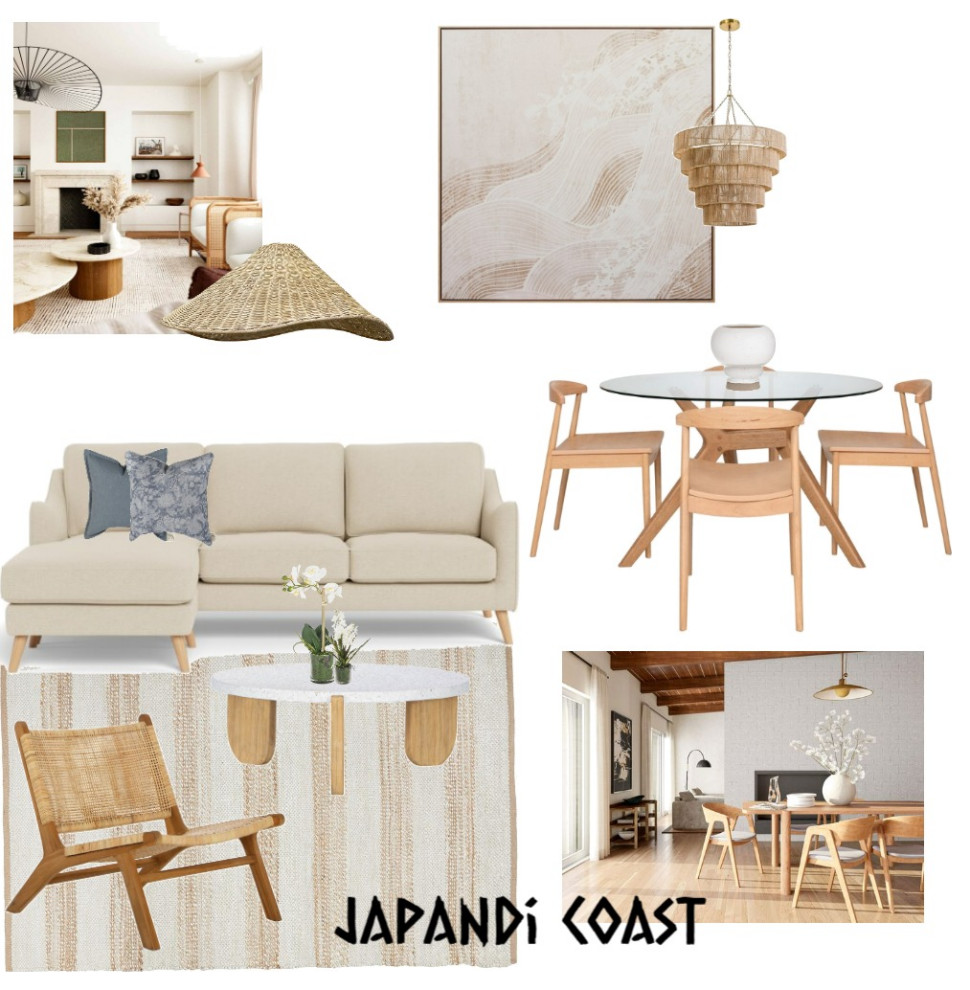 Beautiful view of Japandi Coastal Area Interior Design Script Coding