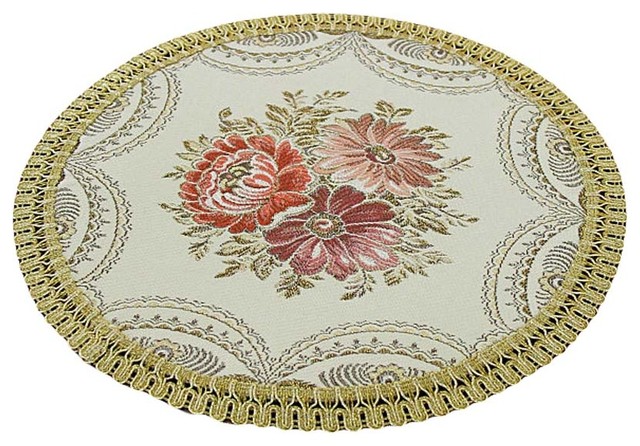 Set Of 2 Table Placemats European Style Cloth Round Traditional By Blancho Bedding Houzz Table Placemats European Style, Round Cloth Placemats