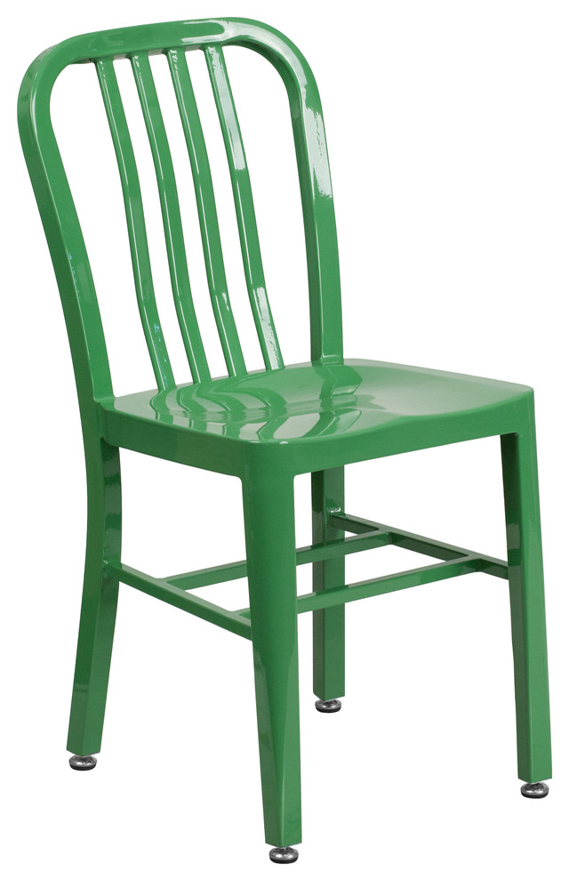 Green Metal Indoor Outdoor Chair