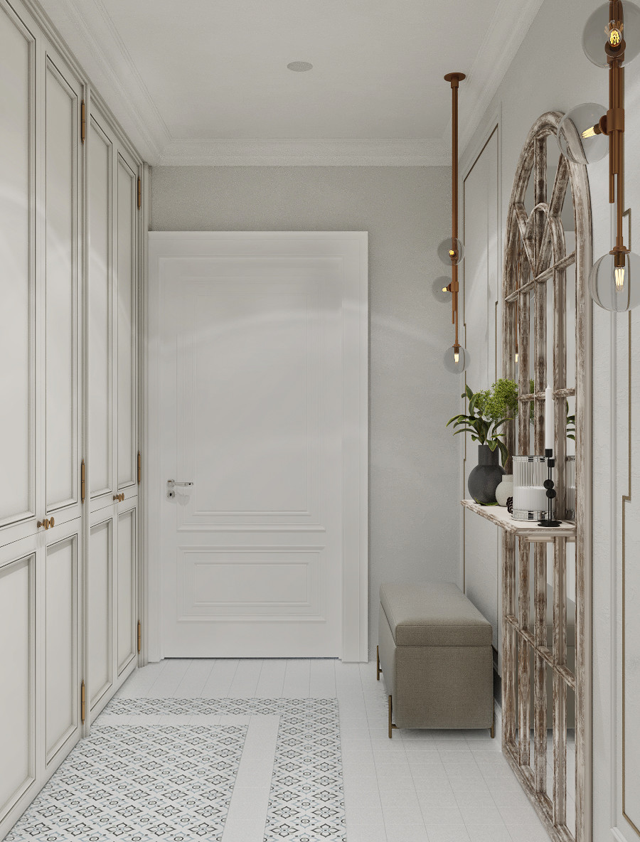 Дизайн-проект двухкомнатной квартиры в сдержанных тонах