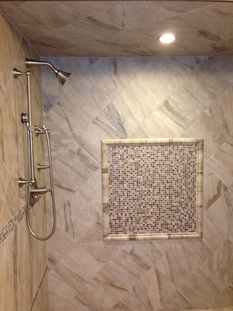  Sant Agostino Pearl MasterBath Room with Mosaic Border 