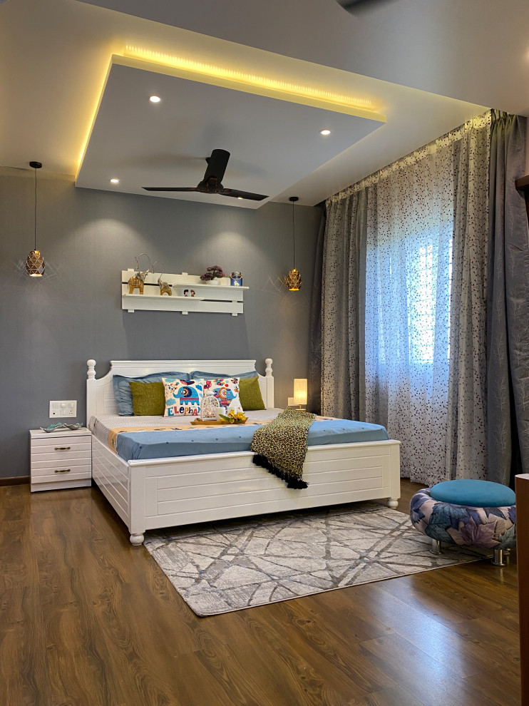 This is an example of a kids' bedroom in Pune.