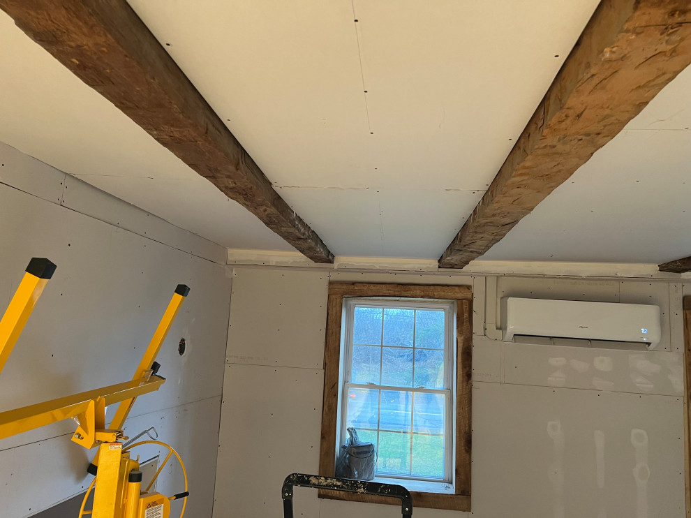 Farmhouse insulation and drywall