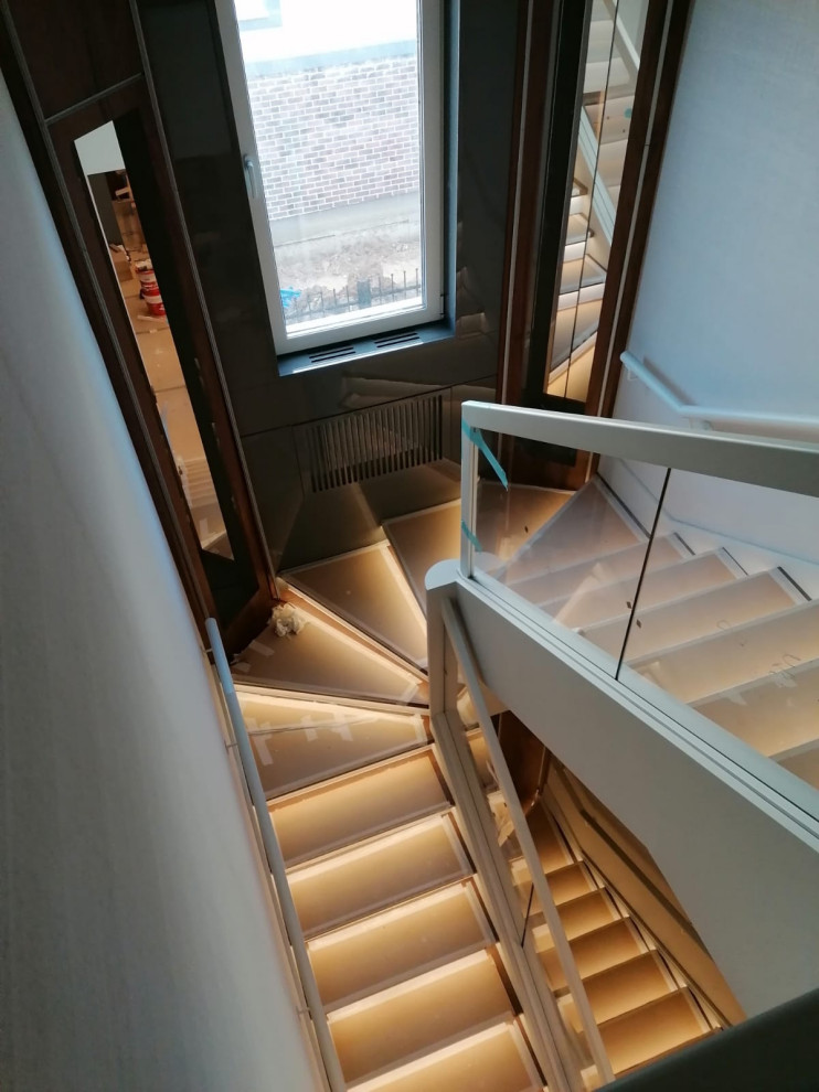 Бетонные лестницы с облицовкой