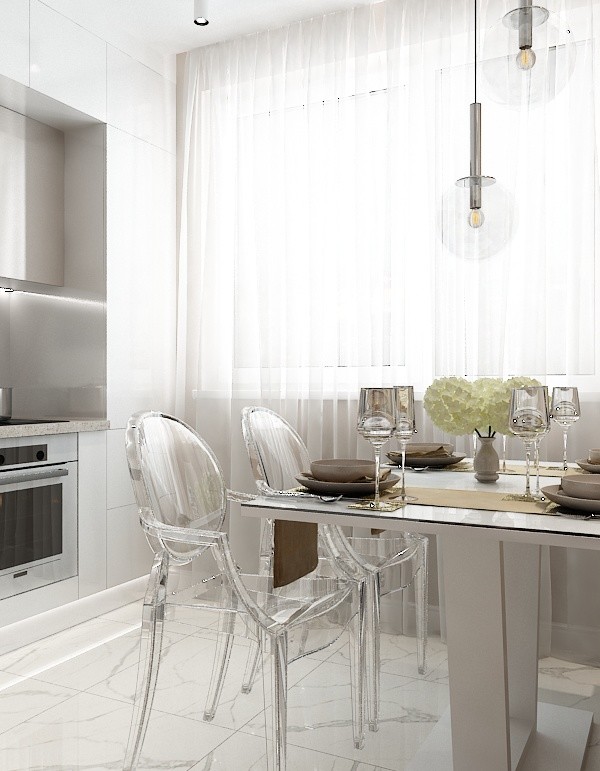 Кухня минимализм 10 кв.м.