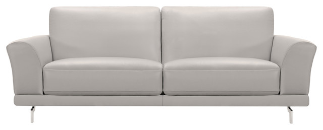 dove gray top grian leather sofa