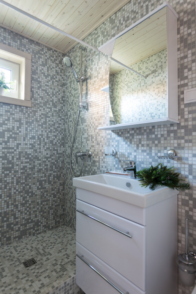 Компактная дача в стиле барнхаус.