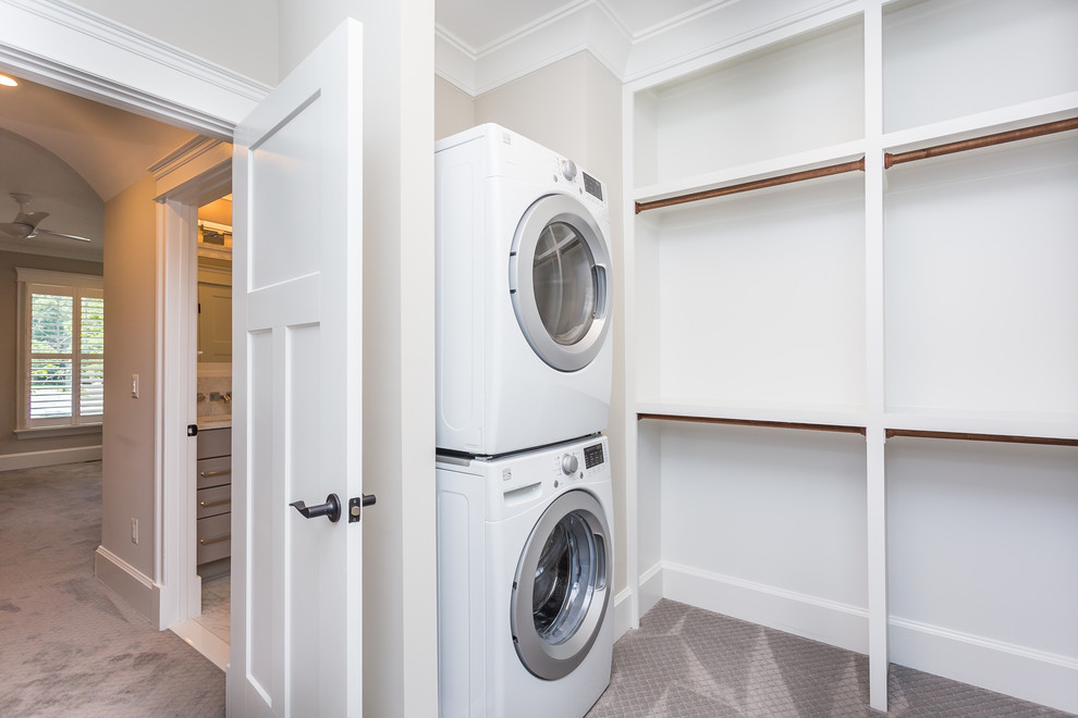 Photo of a transitional laundry room in DC Metro.
