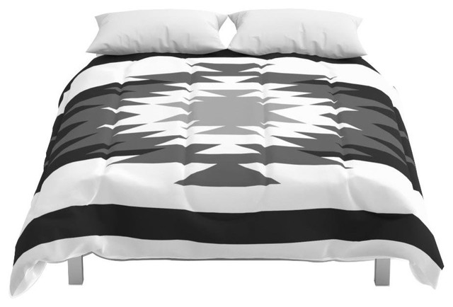 Society6 Aztec Black And White Comforter Southwestern