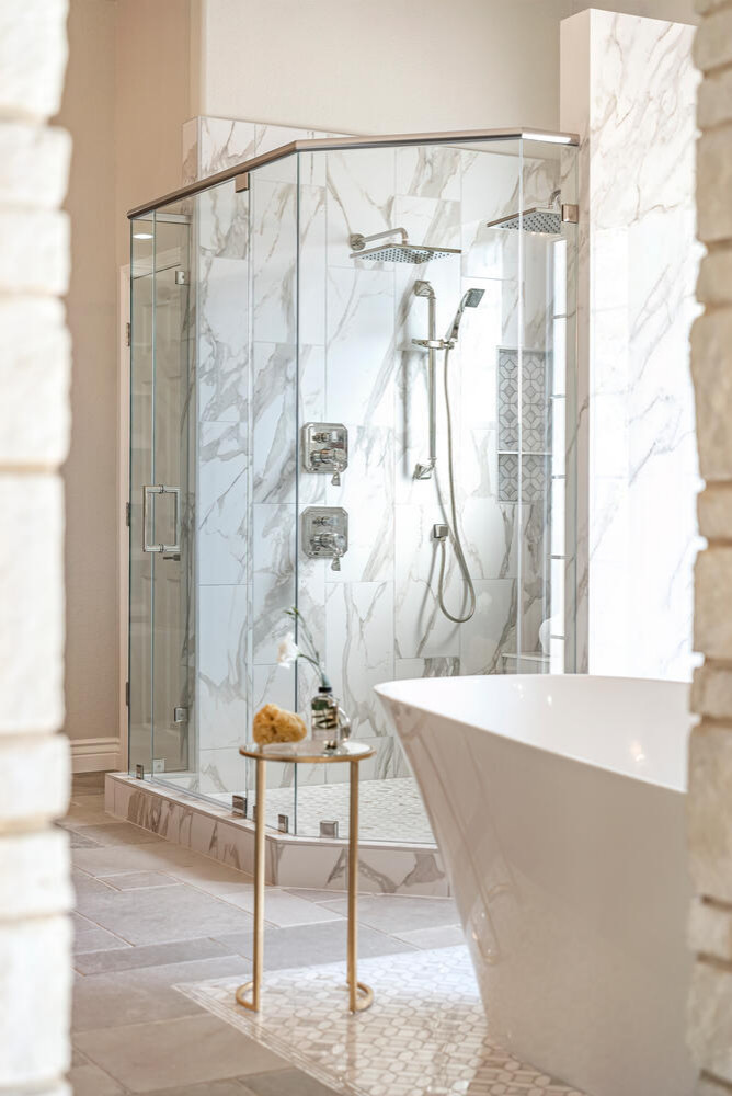 Mediterranean Modern Master Bathroom