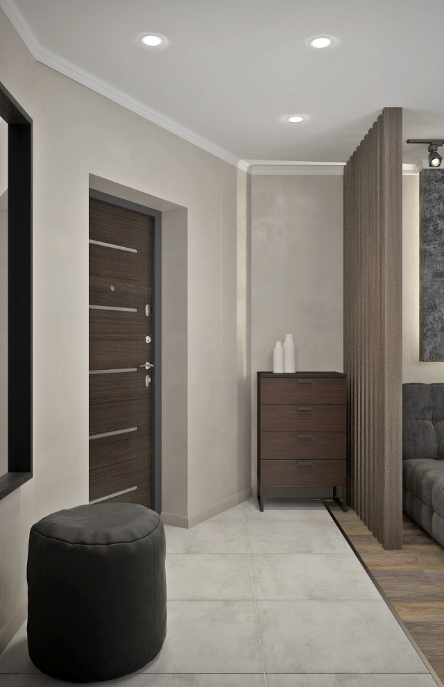 Современная однокомнатная квартира для молодого человека.